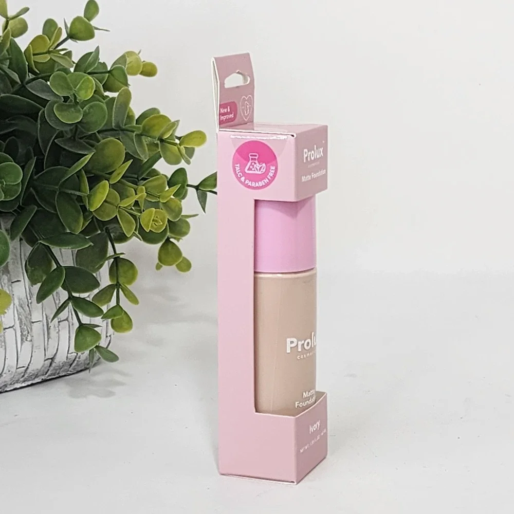 Prolux Cosmetics Matte Foundation Ivory Shade - 1.35 fl oz / 40 mL - New
